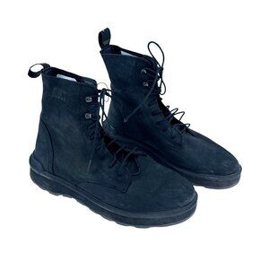 Sorel Madson II Hiker Boots Womens 11 Black Leather Waterproof Lace-Up Casual